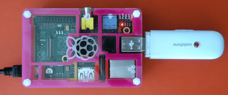 Raspberry PI with Huawei 3G dongle